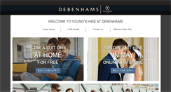 Desktop Screenshot of debenhams-formalhire.com